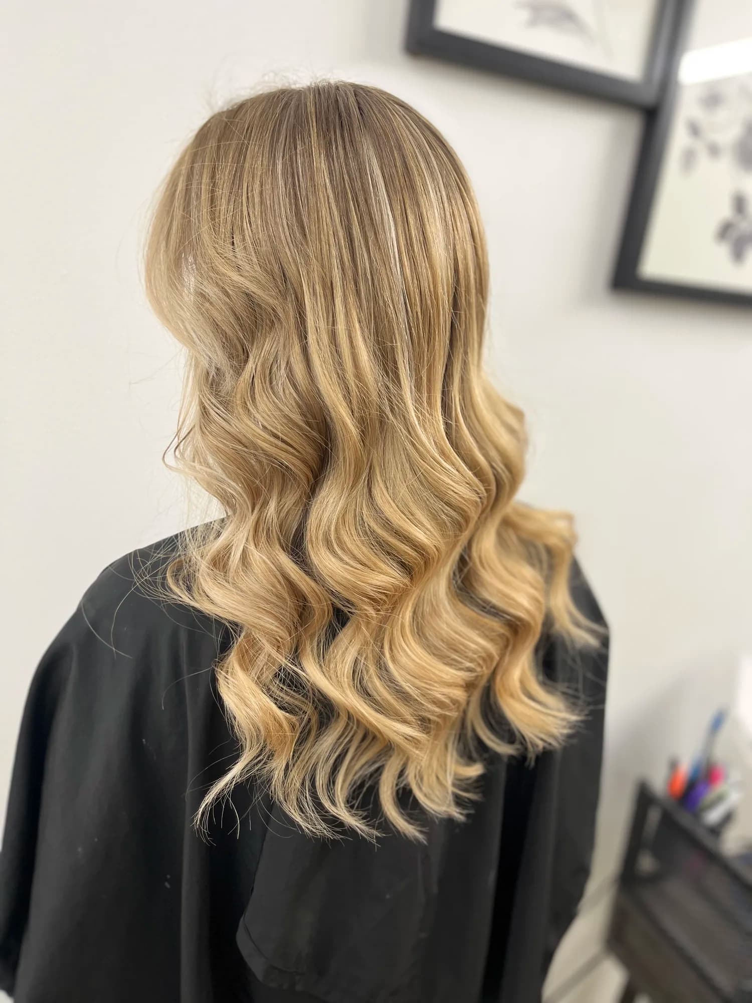 Dimensional balayage hair colour result