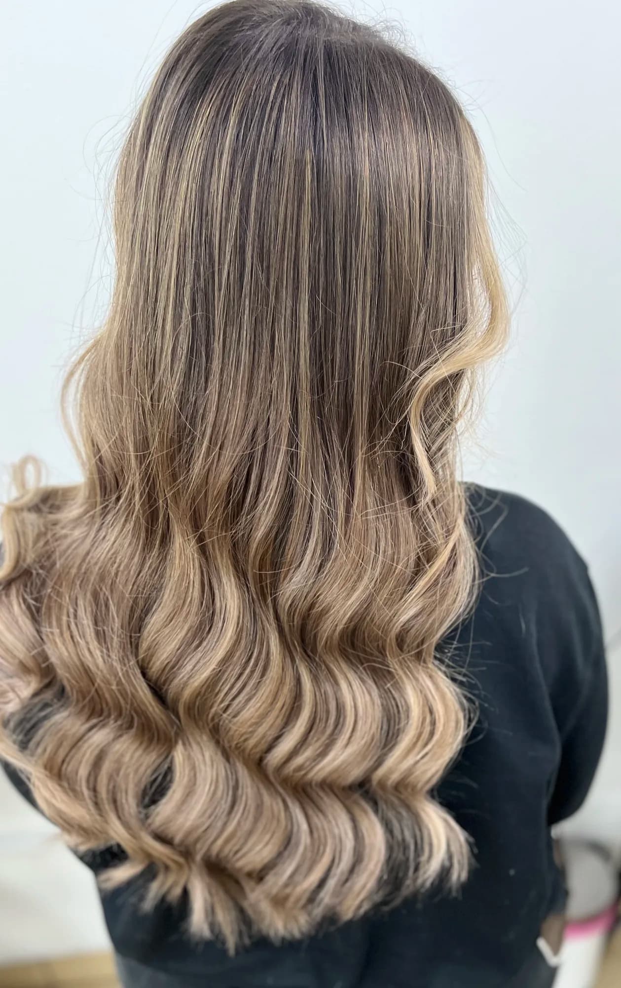 Soft blended balayage hair colour