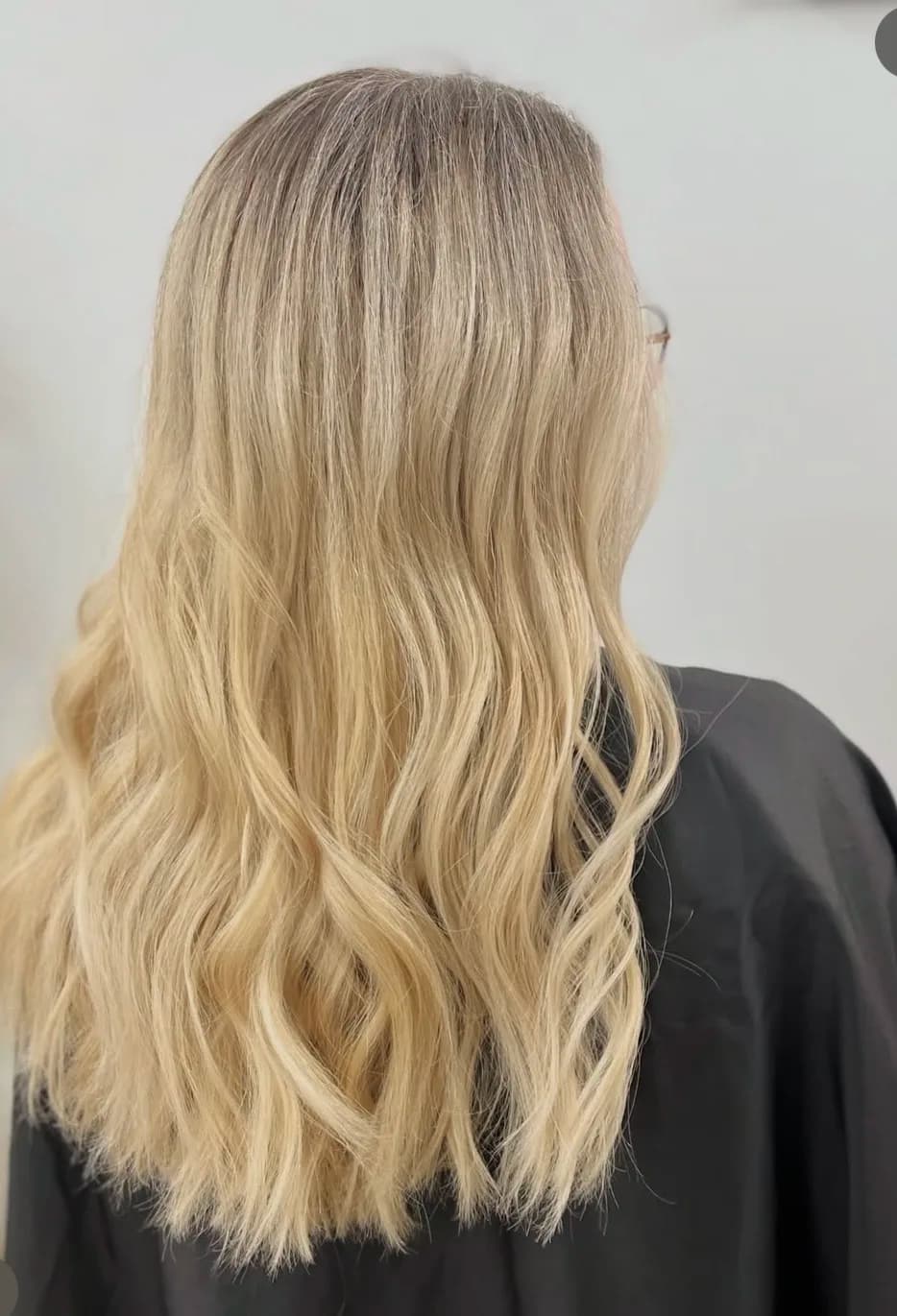Luminous blonde hair colour result