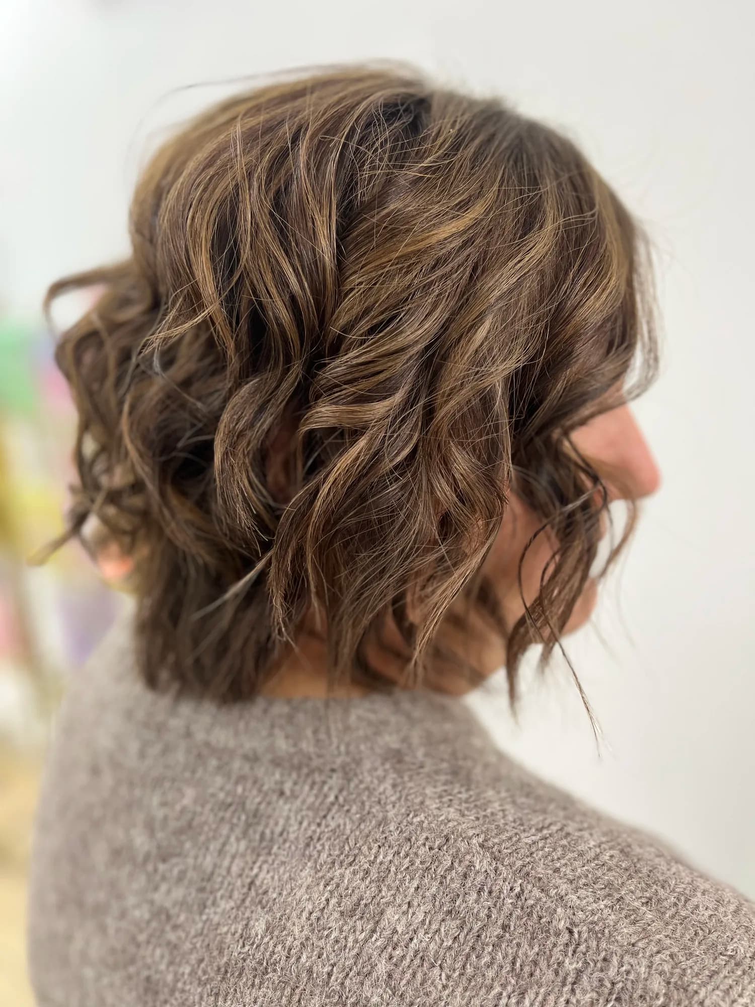 Dimensional brunette hair colour result