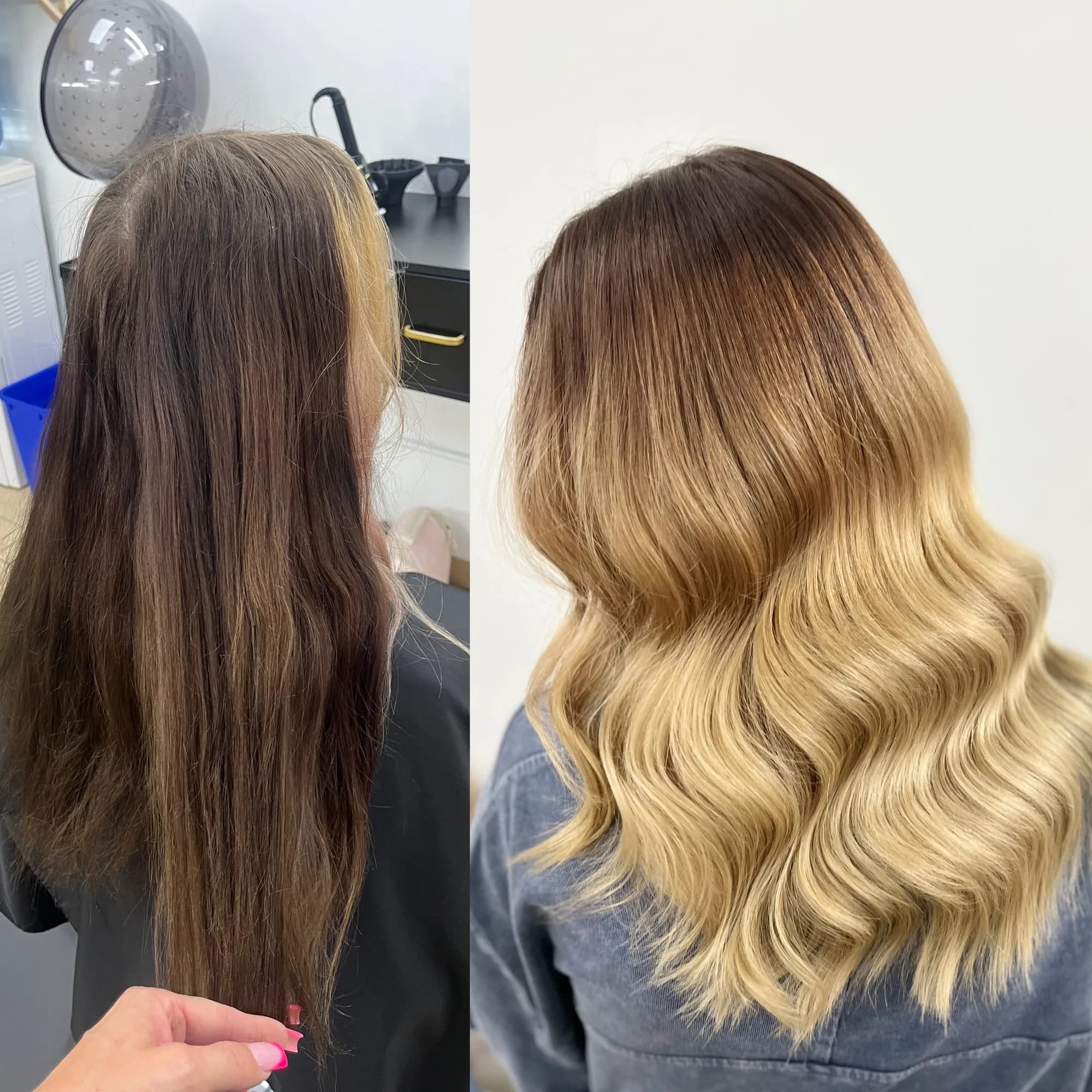 Balanced colour correction hair result