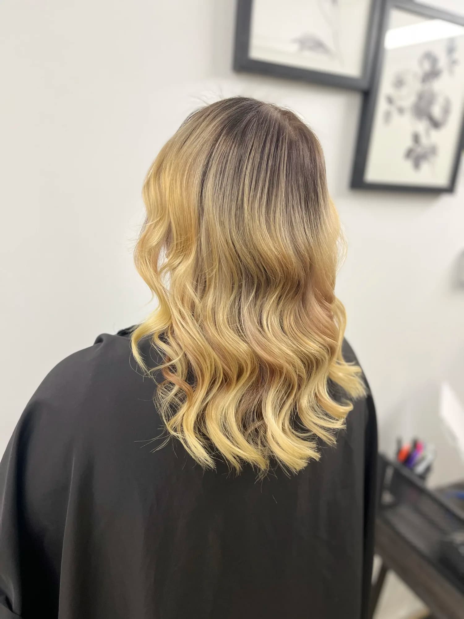 Two-session colour correction progress