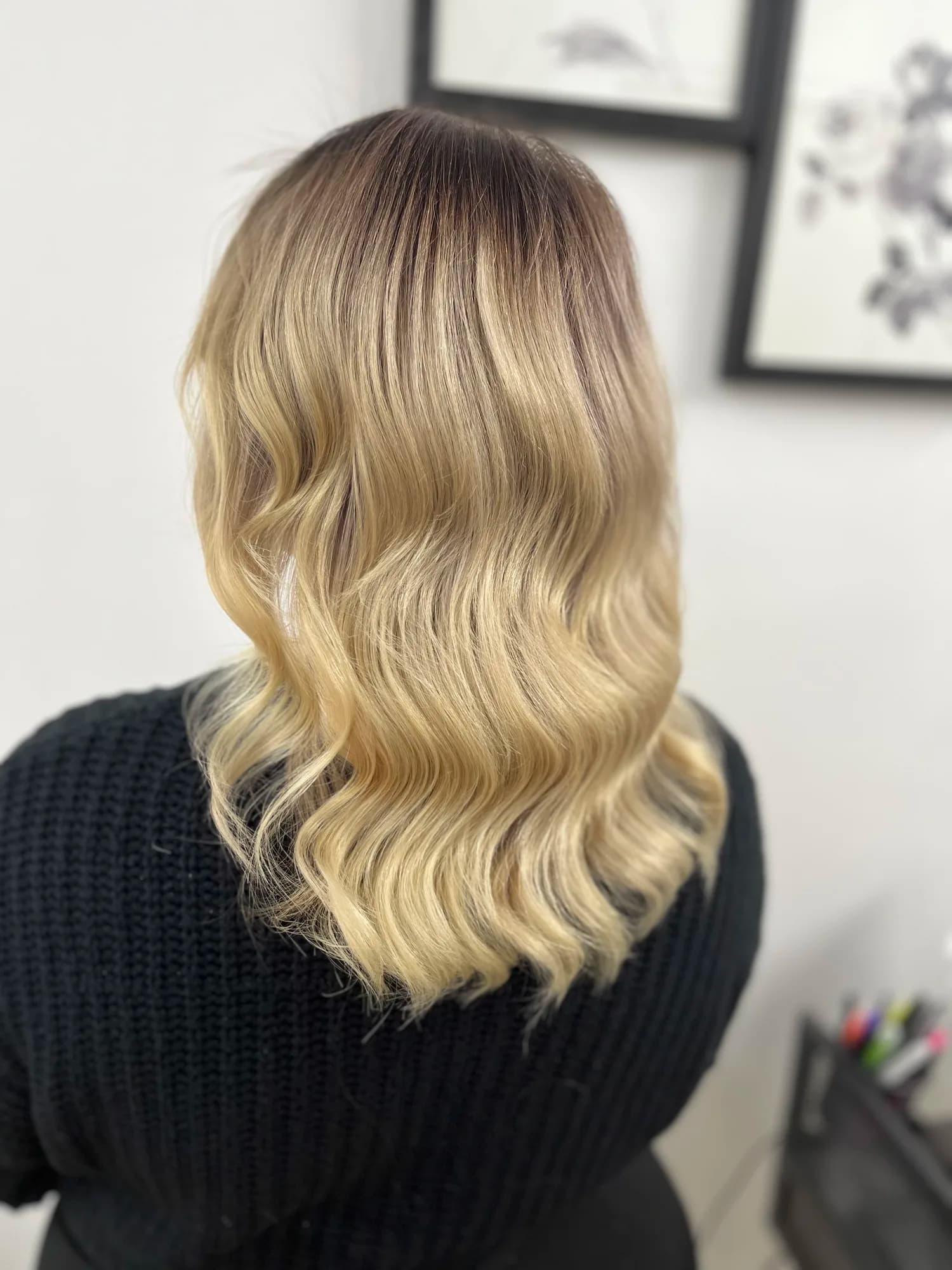 Two-visit corrective hair colour finish