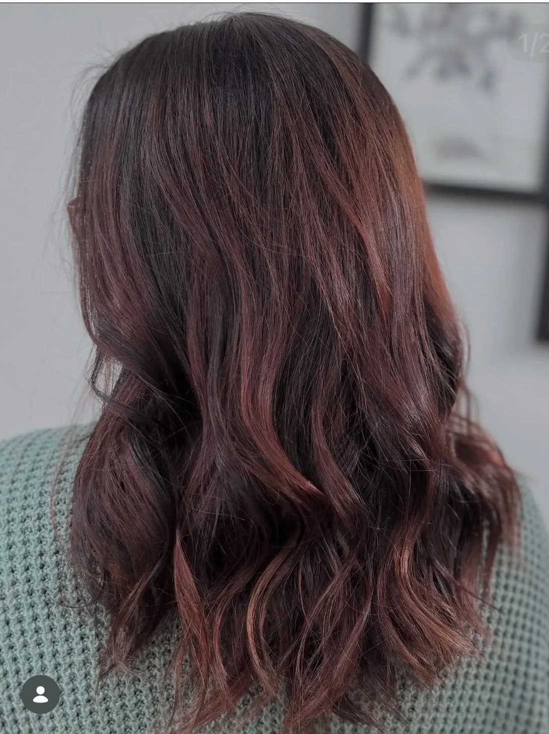 Rich red copper hair colour result