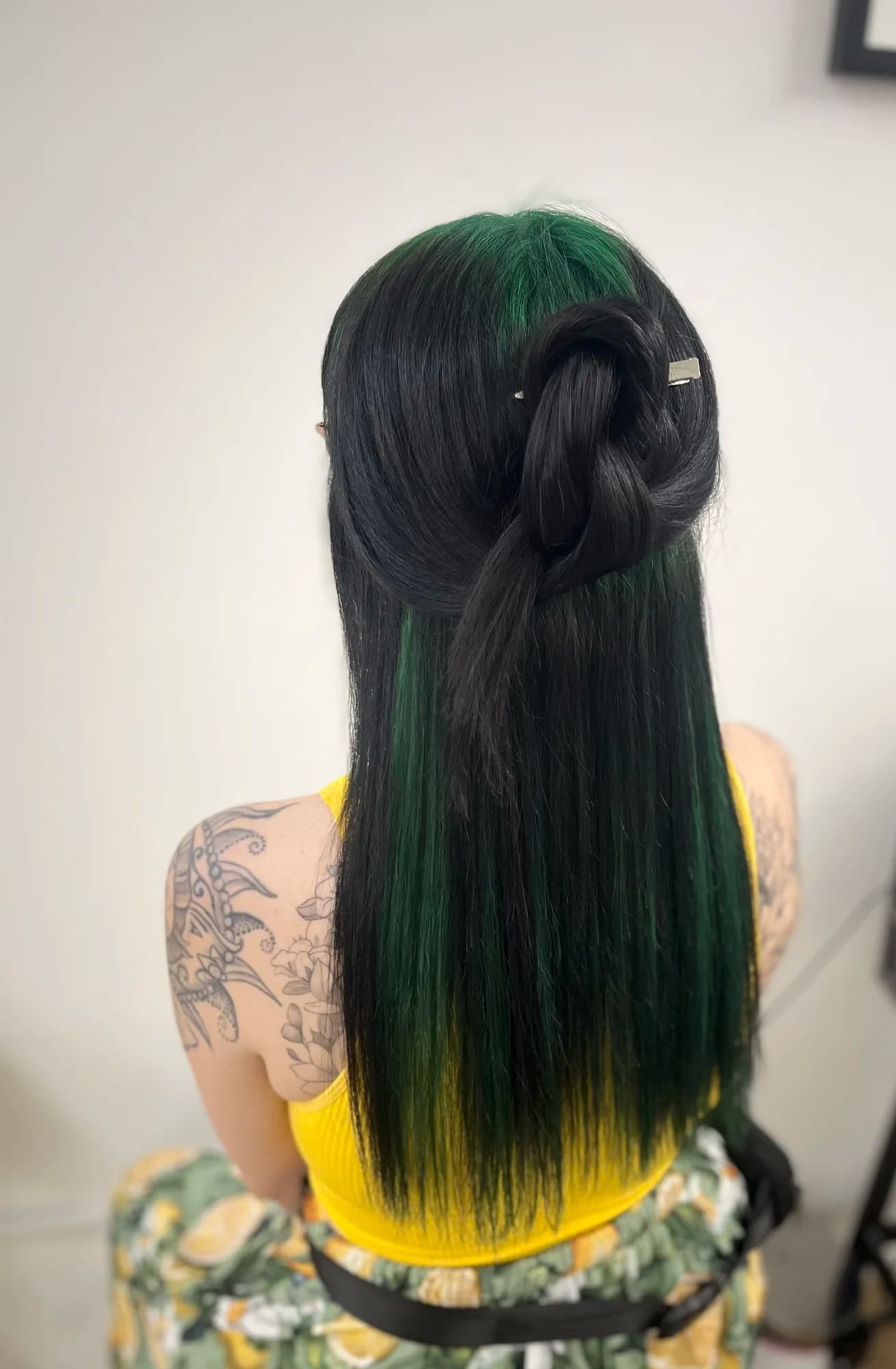 Vivid hair colour transformation