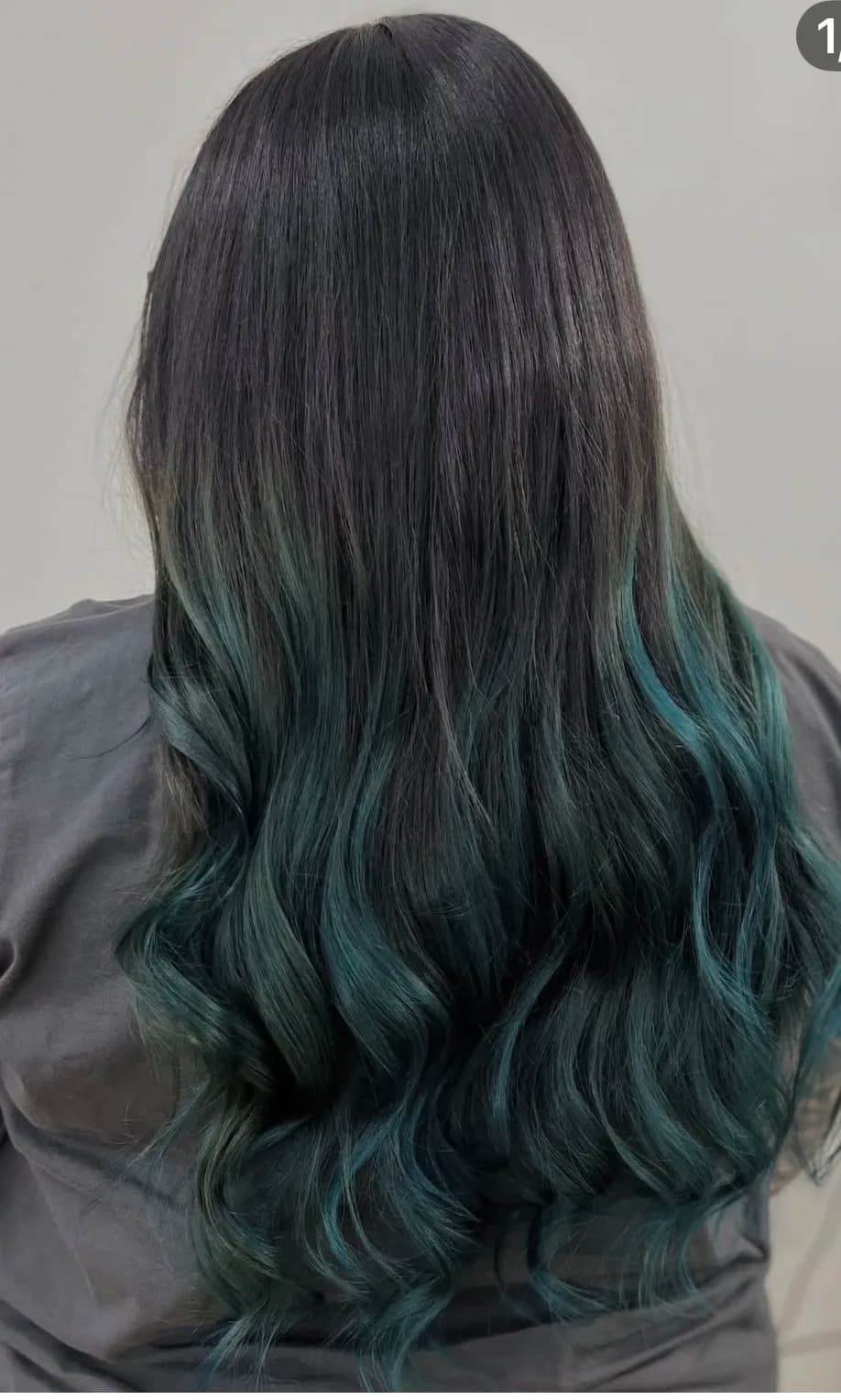 Bold vivid hair colour result