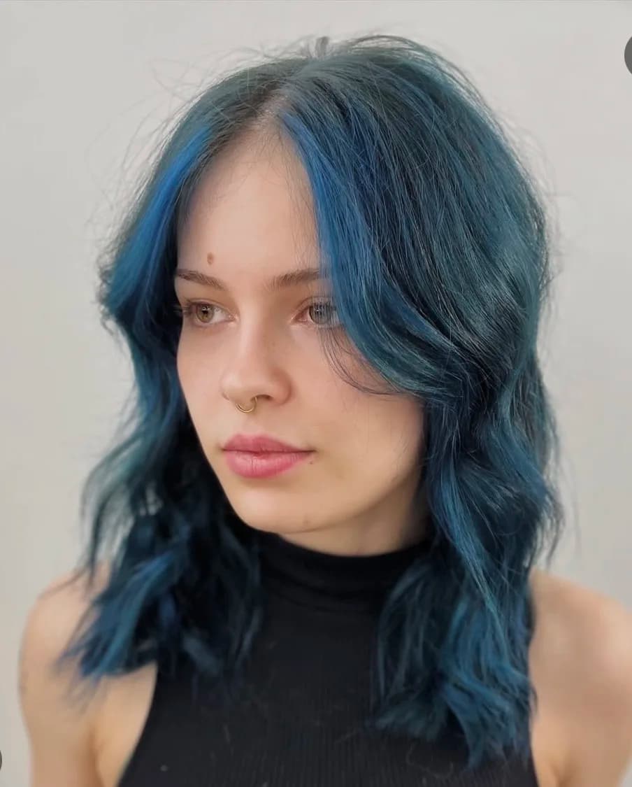 Vivid hair colour finish
