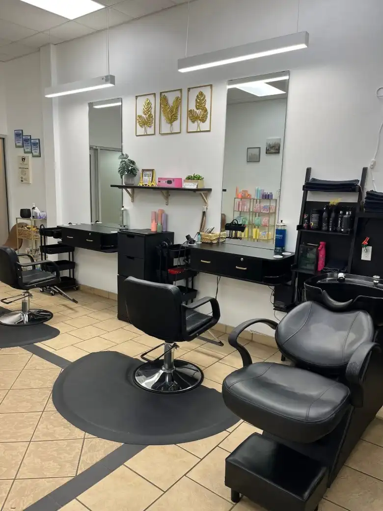 Interior of La Belle Couleur salon