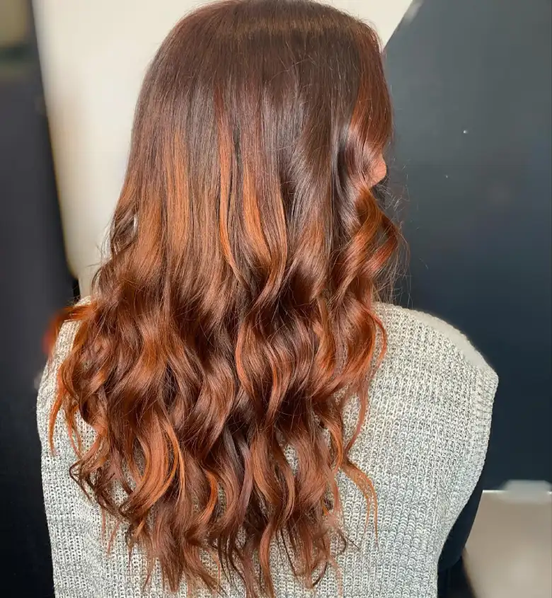 Rich red hair colour result
